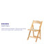 Chaises pliantes en hêtre avec sièges rembourrés Thornfeldt-339308761