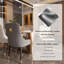 Chunnu 116.84cm H Tufted Leather Upholstered Metal Side Chair-2032117176