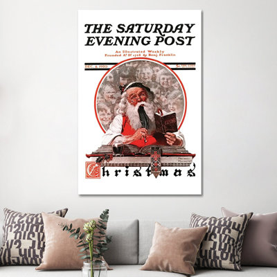 «Santa's Expenses», reproduction d'art sur toile tendue
