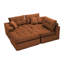 Canapé-lit à compression en coin Corduroy, canapé modulaire en L avec éponge haute densité, canapé convertible sans assemblage requis pour le salon, appartement, chambre d'amis-713358986