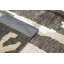 Abstract Area Rug in Charcoal/Beige/White