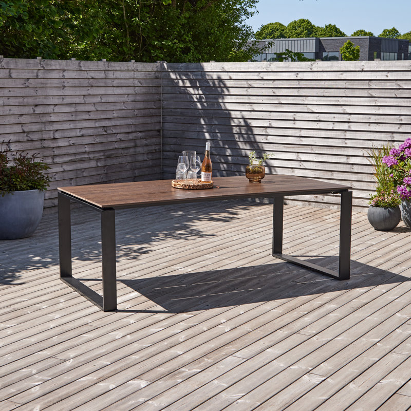 Kellen Rectangular 6 - Person 533.4Cm L Table, Brown 