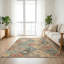 Tapis oriental marocain 5 x 7 lavable en machine avec envers antidérapant pour le salon de la chambre à coucher