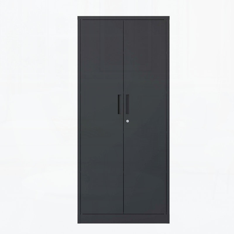Armoire de rangement en métal 71 po H, armoire verrouillable en acier avec portes et 3 tablettes, grands classeurs pour systèmes de rangement de garage