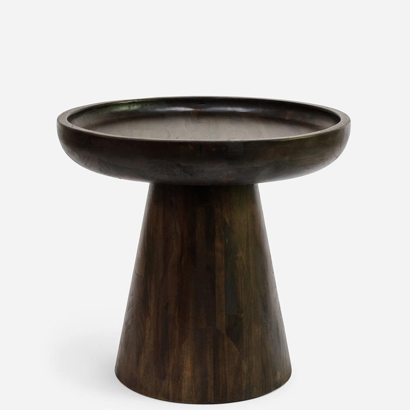 Batea Solid Wood End Table, Coffee