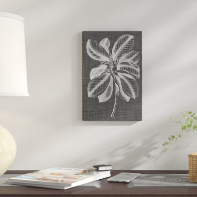« graphique feuillage ii », reproduction d’impression sur toile tendue