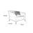 American retro style straight-row sofa