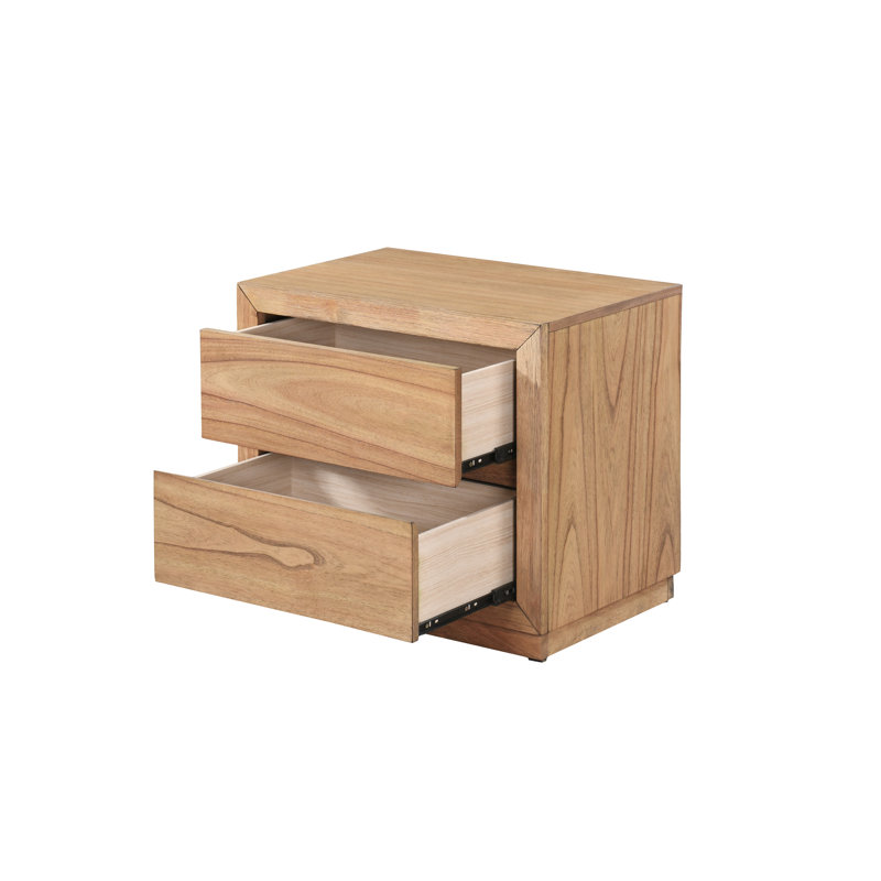 Travionna 23.6'' W Solid Wood Nightstand