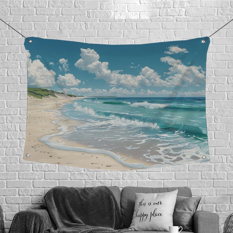Tapisserie en microfibre, H 88 po x l 104 po