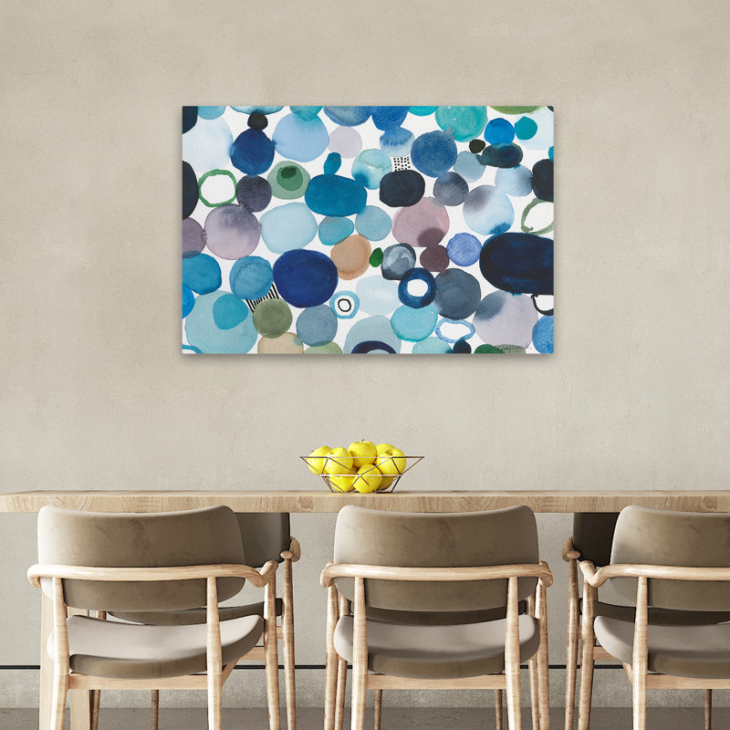 Abstract - Toggle Pebbles, 24" H x 36" W