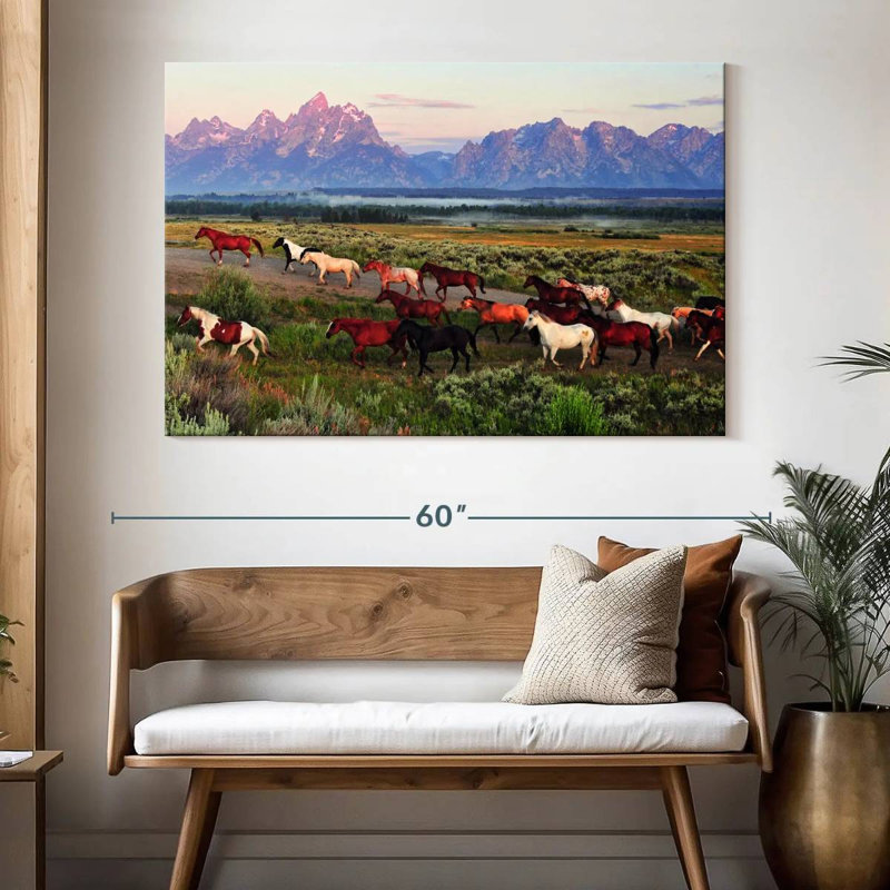 Chevaux de ferme Alvord Teton, H 34 po x l 51 po
