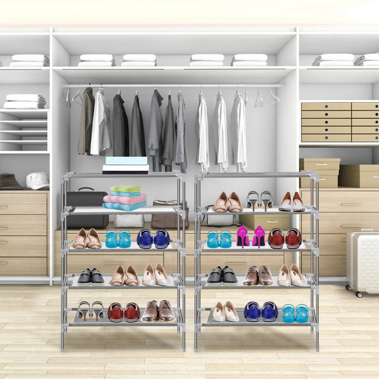 10-Tier Shoe Rack Shelves 27 Pairs Shoes Organizer