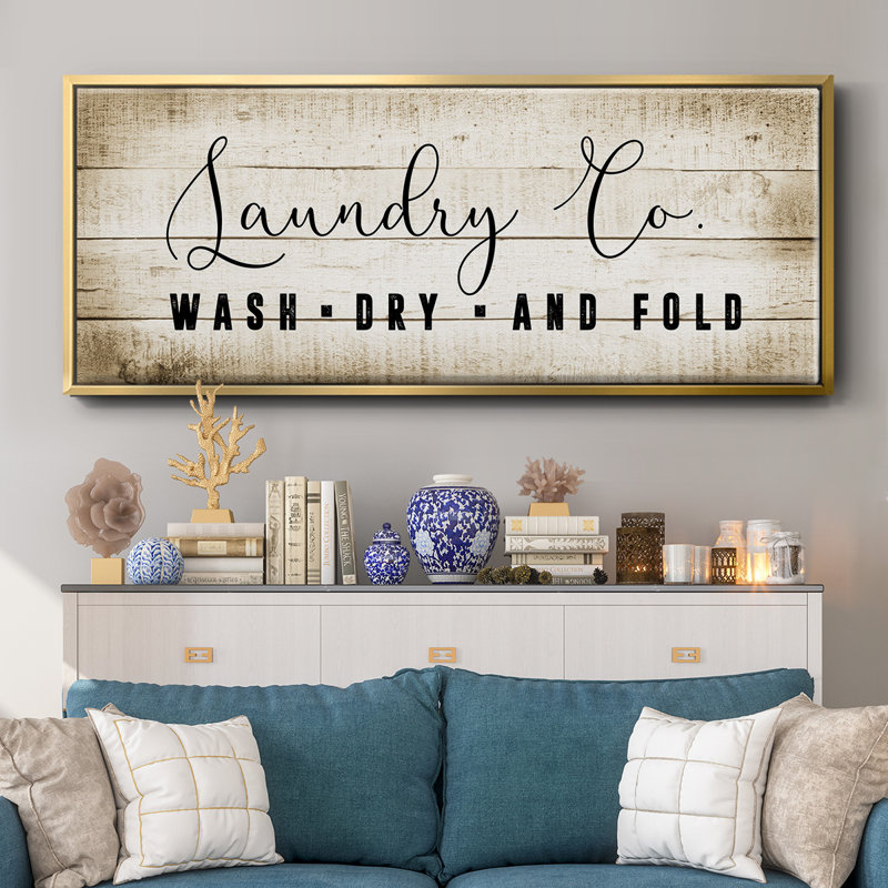 Laundry Co.- Toile encadrée
