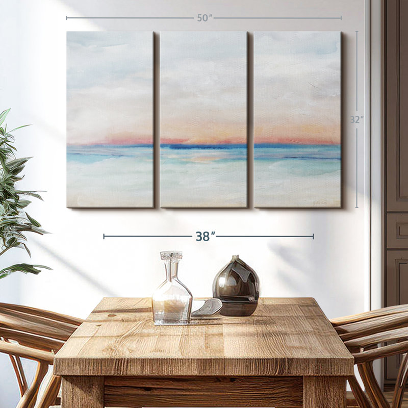 Nature, "Serene Scene Bright Landscape Canvas Print" sur, H 32 po x l 50 po x P 1,25 po