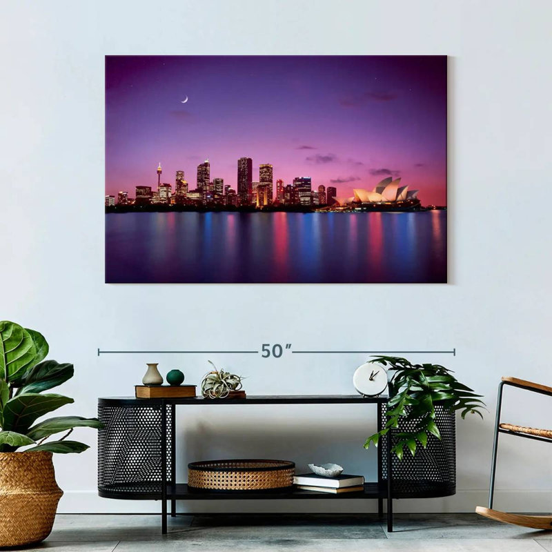 Sireci Sydney Night Skyline, 32" H x 48" W