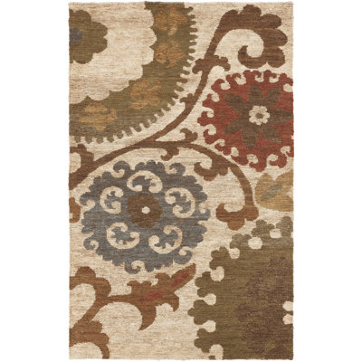 Columbia Jute / Sisal Floral Area Rug