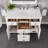 Odilion 42"W X 22"D Bathroom Vanity With White Engineered Stone Countertop And Undermount Porcelain Sink-403185510
