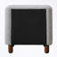 Table de chevet rembourrée avec 2 tiroirs Plush Boucle