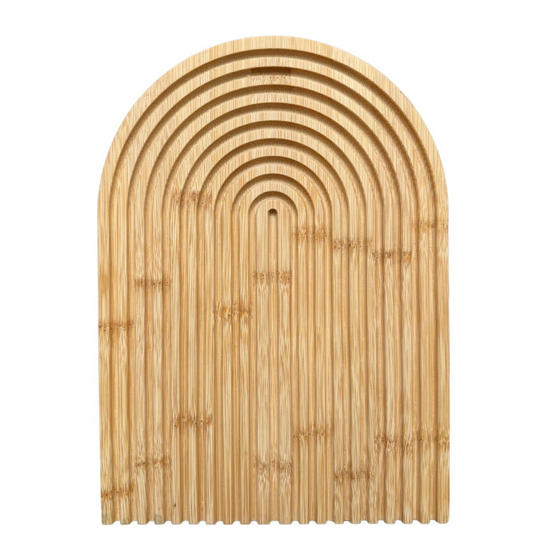 Planche à découper en bois rainurée fabriquée à la main - Boho Farmhouse Kitchen