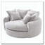 Fauteuil d'appoint rembourré en tissu chenille-928499253