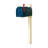 Rigby Curbside Post Mounted Mailbox-50845956