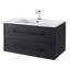 Meuble-lavabo mural simple 36 po avec plateau en marbre Milano-1570026723