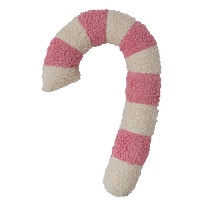 Coussin en coton imitation sherpa
