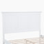 Grand lit de style traditionnel avec tête et pied de lit, lit en bois de pin avec cadre de lit renforcé, blanc-410371958