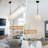 1 - Light 7.87'' Modern Single Pendant Light With Textured Milk-White Frosted Glass Shade Adjustable Pendant For Kitchen Island Dining Room-932040633-938906286