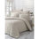 L'ensemble de housse de couette en satin 100% coton élégant, beige, comprend une housse de couette 61 x 87 et une taie d'oreiller 19,7 x 35,4 | 210 fils, lavable à la machine à 104 ° F, fermeture à boutons | Literie douce et luxueuse pour les chambres confortables