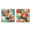 Tropical Coastal Escape - Ensemble de 2 collages carrés floraux-101851767-101851765