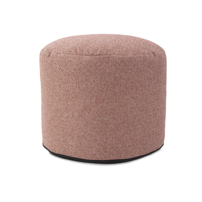 Taiyo Upholstered Pouf, Panama Rose 100% Polyester