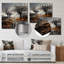 «Winter Loneliness Desolate Country Road», art mural campagne-399369995-399369997