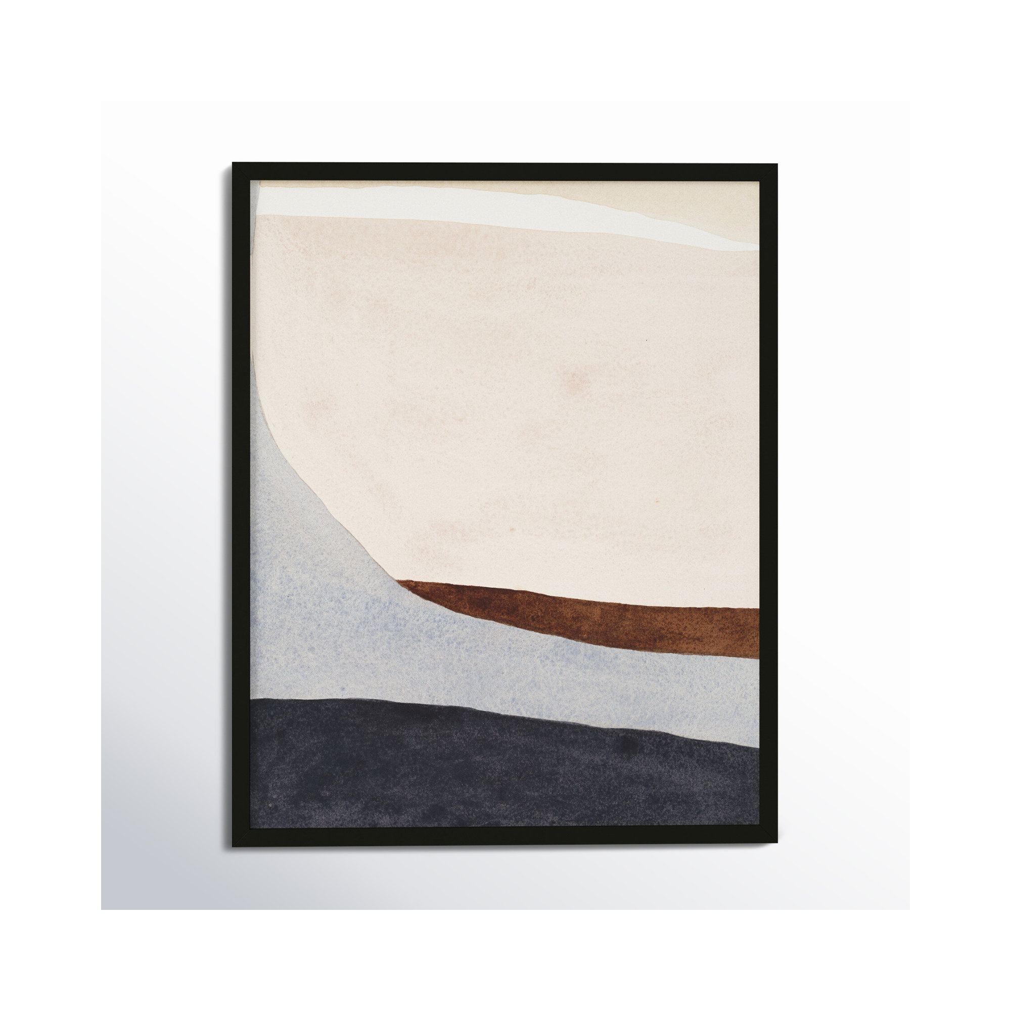 Divided By Blue 2 by Julia Balfour, Black Framed, 20" H x 16" W x 1.25" D