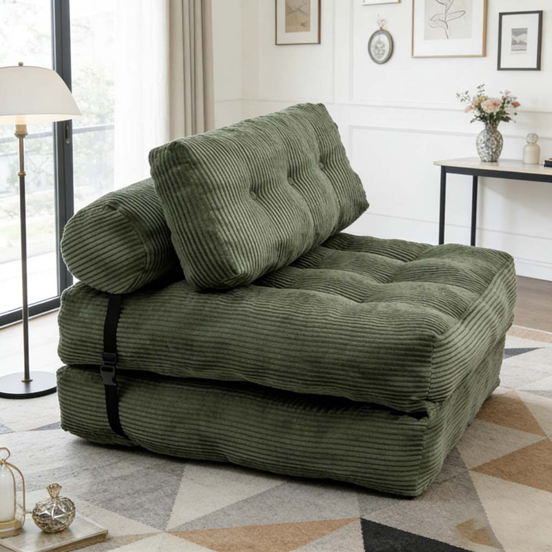 Chaise de canapé pliante, Vert