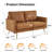Bernardston 56.7'' Faux Leather Loveseat-100774346