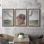 Tabitha Cow's Eye View 3 Piece Single Picture Frame Wall Art Set-1217591623