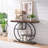 41.3" Industrial Sofa Console Table With 2-Tier Storage Shelves-335230749