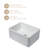 24" L x 18" W Ceramic Farmhouse Kitchen Sink Single Bowl Kitchen Sink with Sink Grid and Basket Strainer