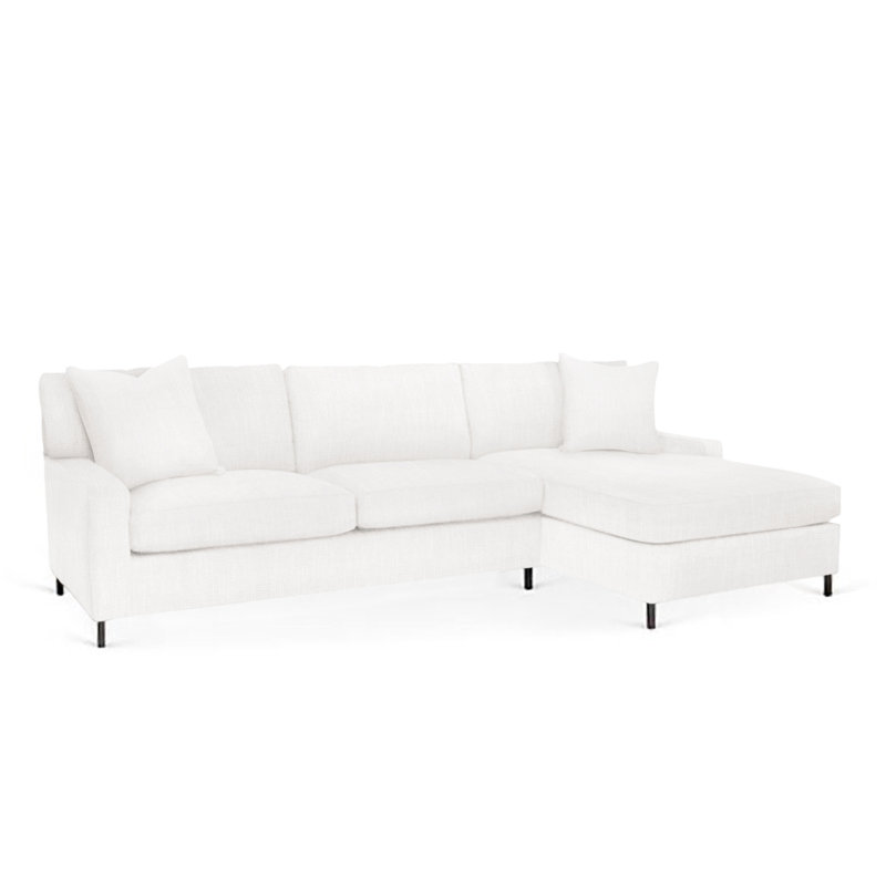 Maison Chaise Sectional, Snow Polyester