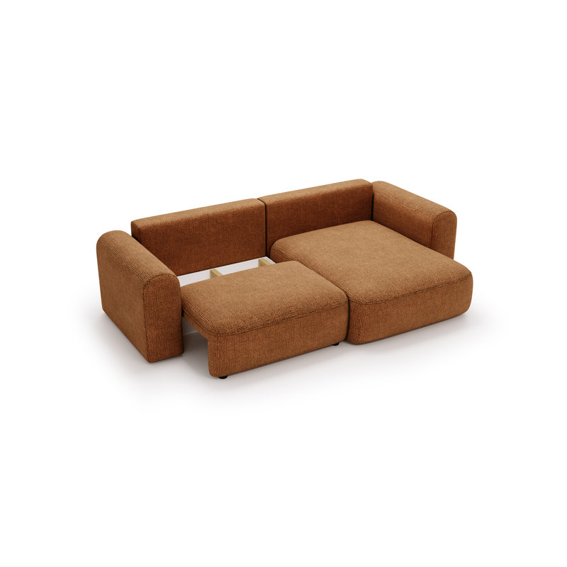 3 Seater Corner Sofa , Left Hand Facing, Brick Orange