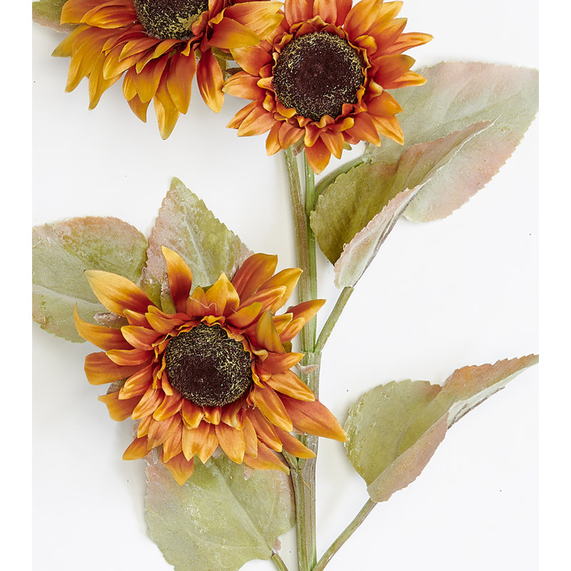 33 po tournesol artificiel 33 po x3, Orange