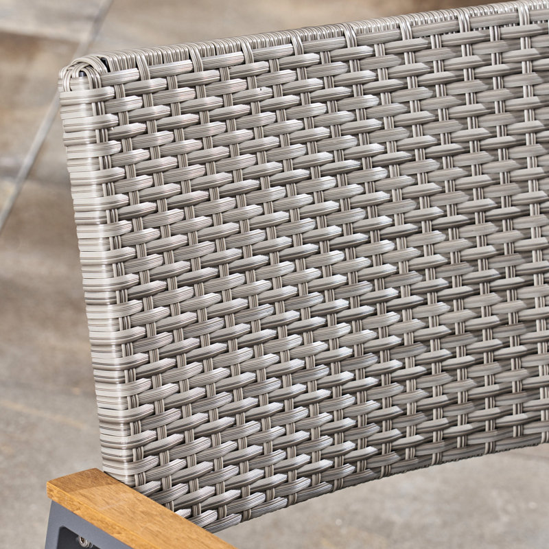 Chaise de salle à manger - siège de patio gris avec filet en maille confortable