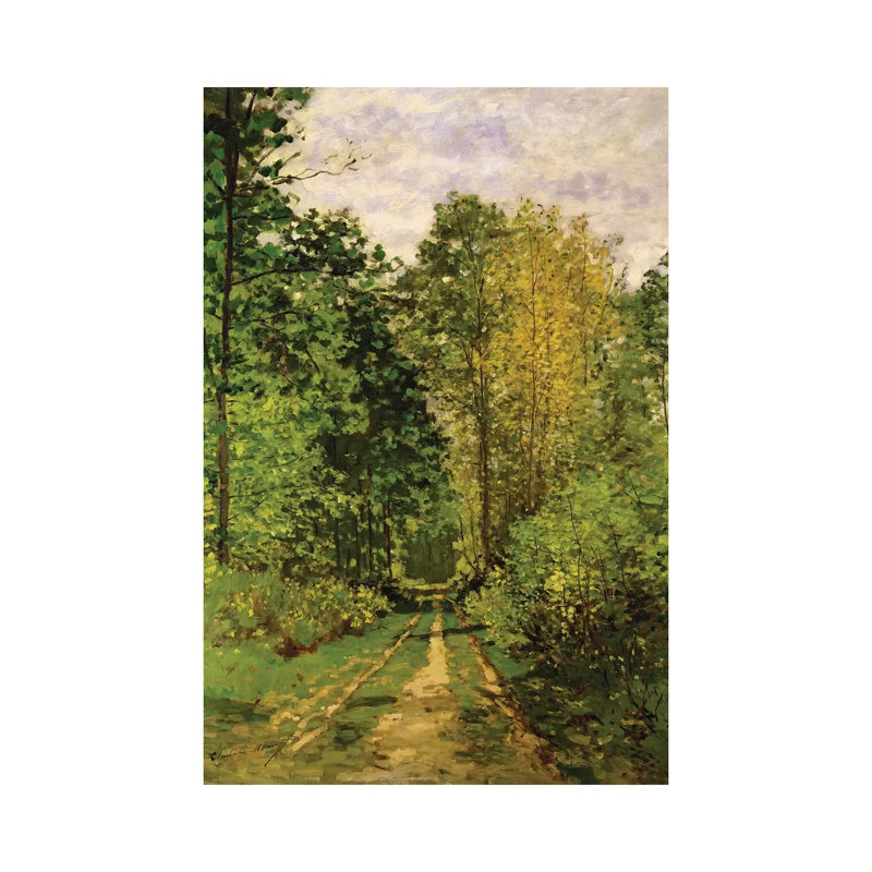 Wooded Path, 1865 by Claude Monet - Wrapped Canvas Print, 66.04 cm H x 45.72 cm W x 3.175 cm D