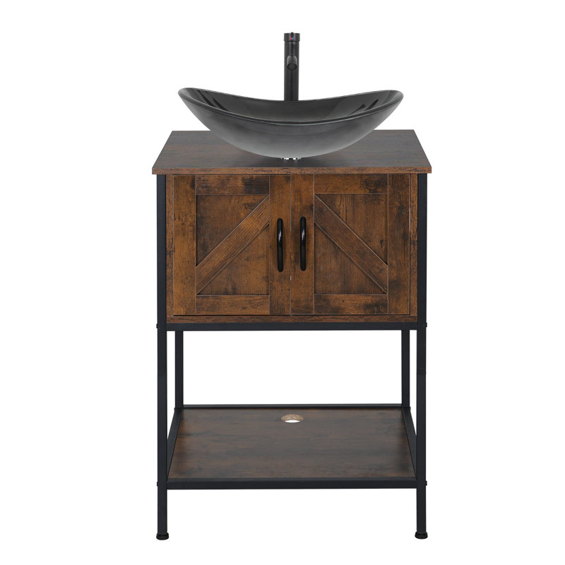 Meuble-lavabo autoportant avec lavabo