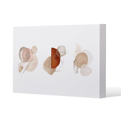 watercolor Illustration and elements Slim Style Canvas Print, 15mm Slim Real wood.