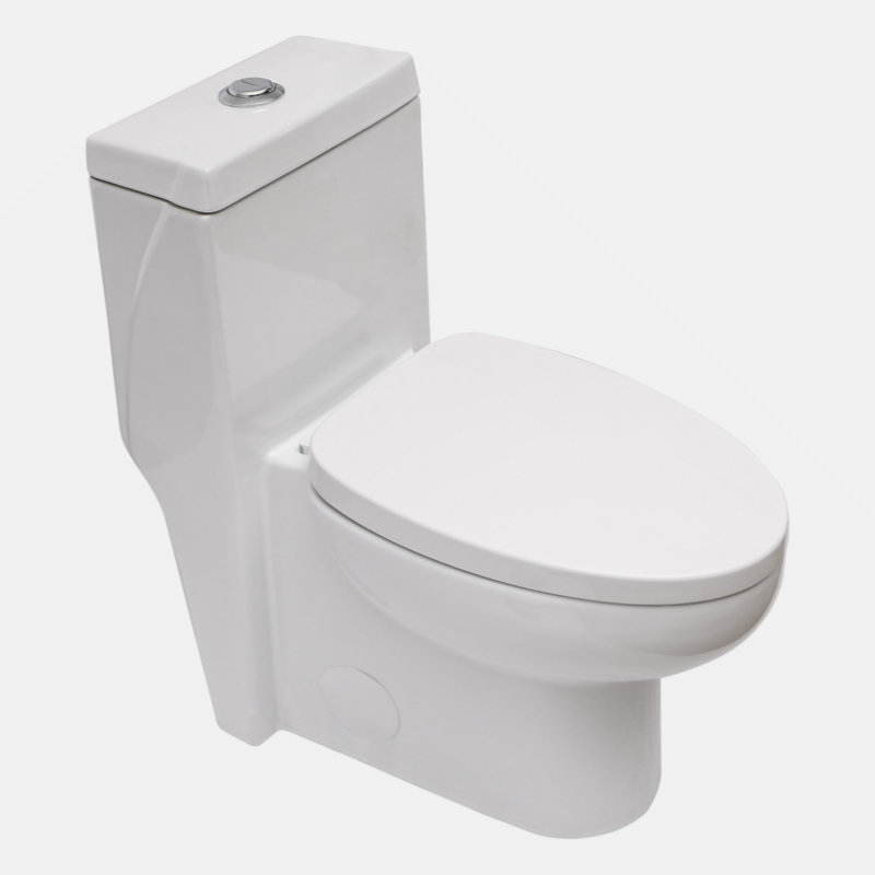 Ceramic One Piece Toilet,Dual Flush With Soft Clsoing Seat