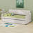 Upholstery Daybed With Trundle And USB Charging Design,Trundle Can Be Flat Or Erected-455279777