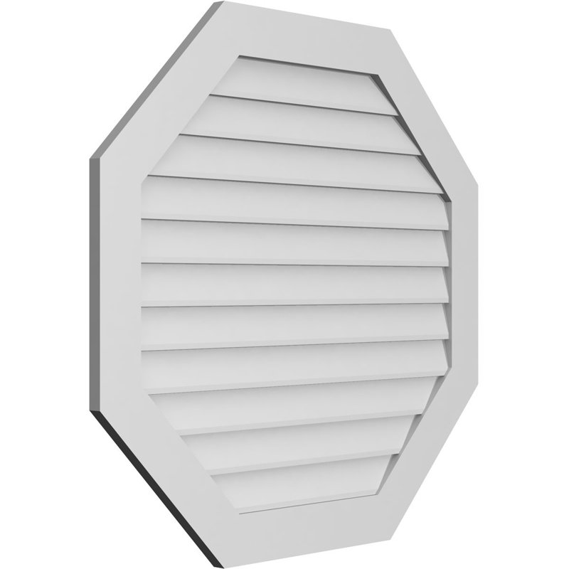 Évent horizontal gondole allongé en surface octogonal Signature, H 38 po x l 40 po x P 1 po