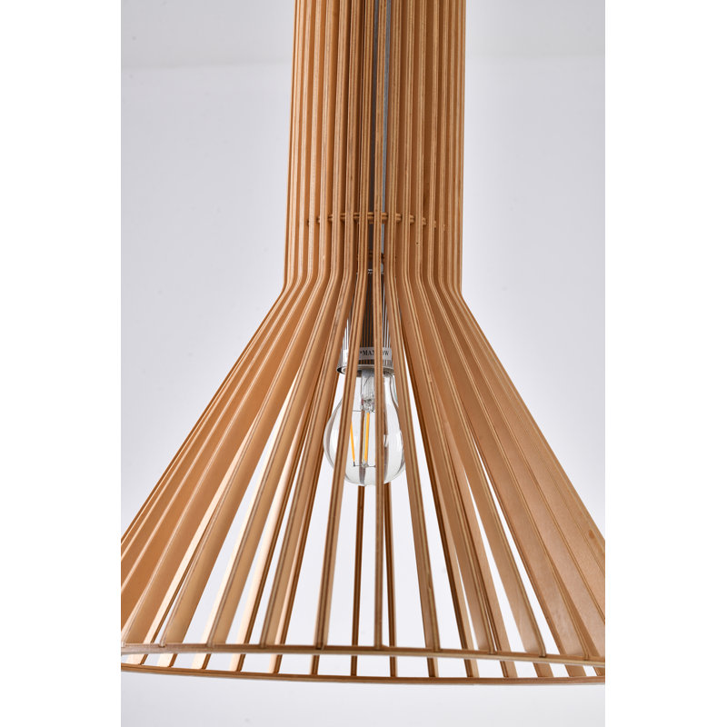 Lecuyer Eclectic 1-Light Single Cone Pendant, 21.6" H x 15.7" W x 15.7" D